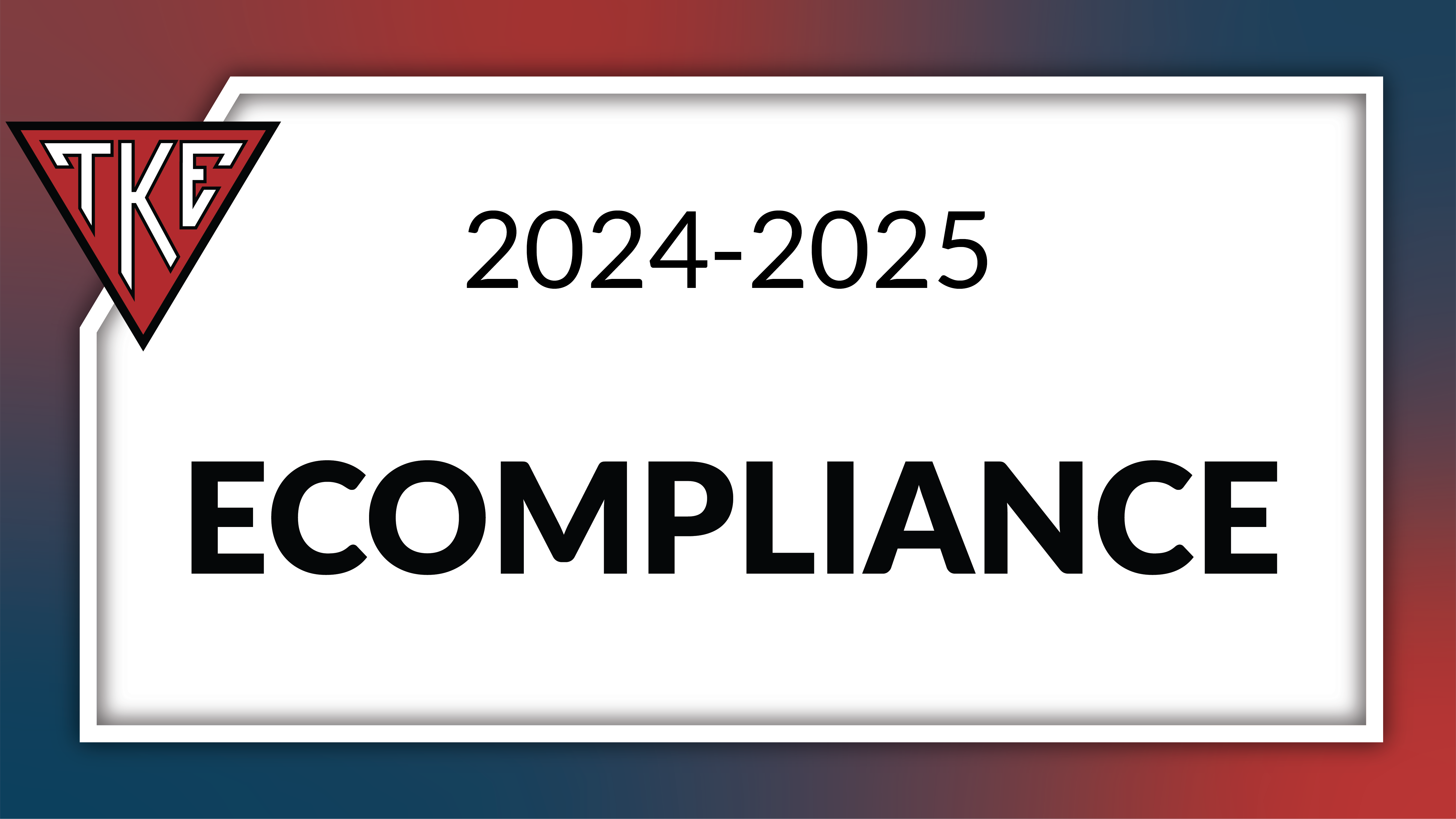 eCompliance 2024-2025