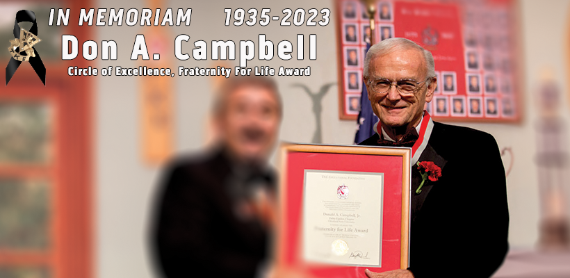 FRATER DON A. CAMPBELL ENTERS CHAPTER ETERNAL